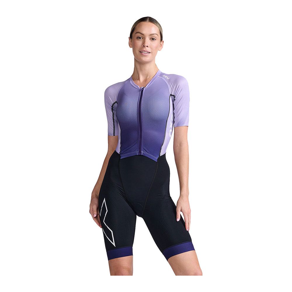 2xu LIGHT SPEED FZ - Combinaison trifonction shorty 6/3 mm Femme parachute/white