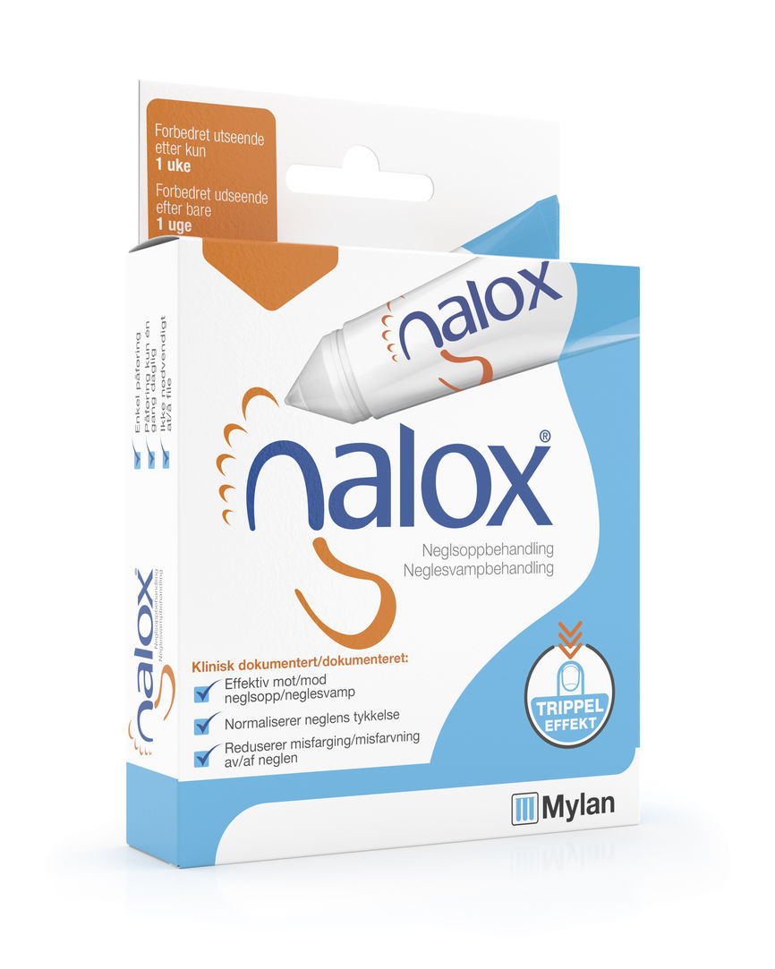 Nalox behandling av neglesopp og psoriasis i neglen 10 ml