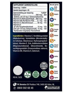 Lucovitaal Selenium   Zink Tabletten 45TB