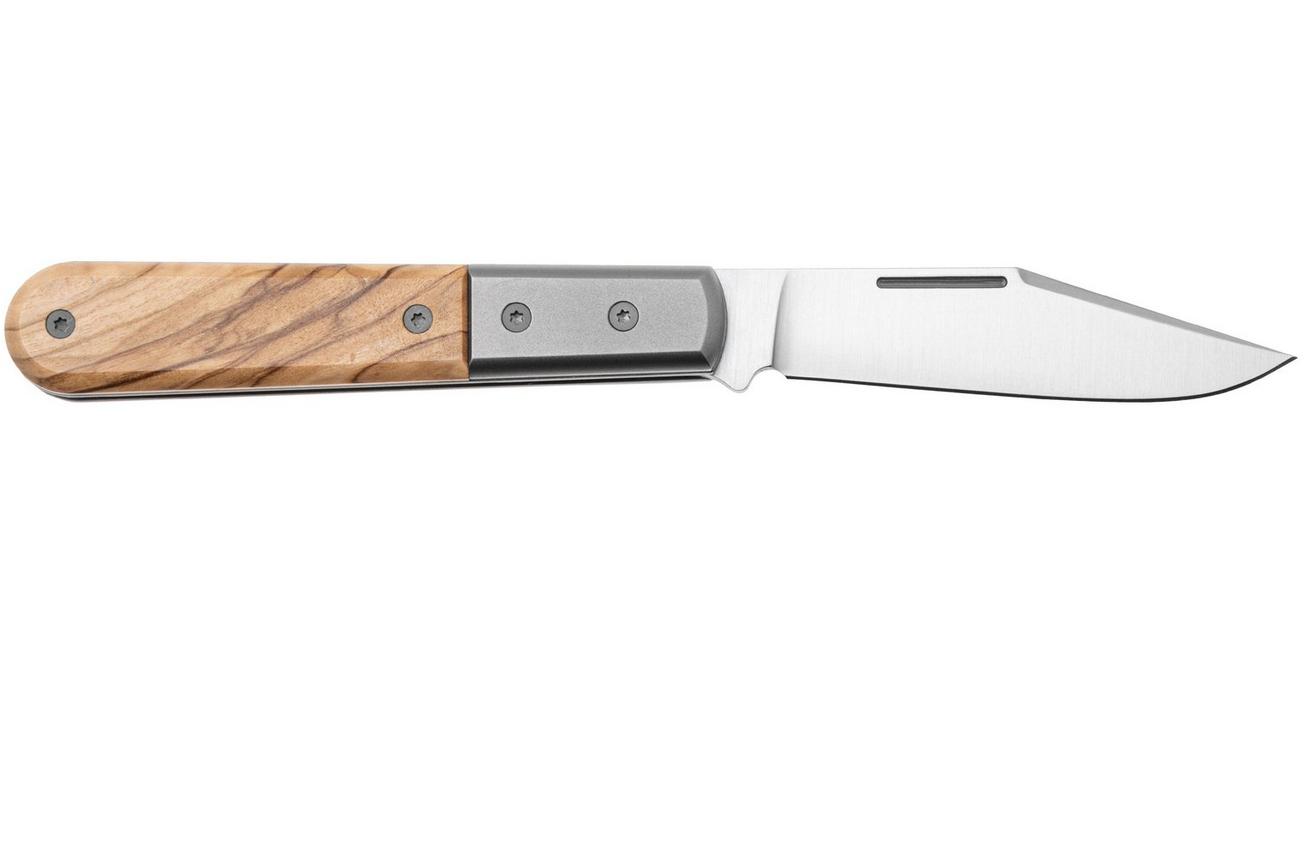 LionSteel Shuffler Barlow CK0112-UL Olijfhout, zakmes