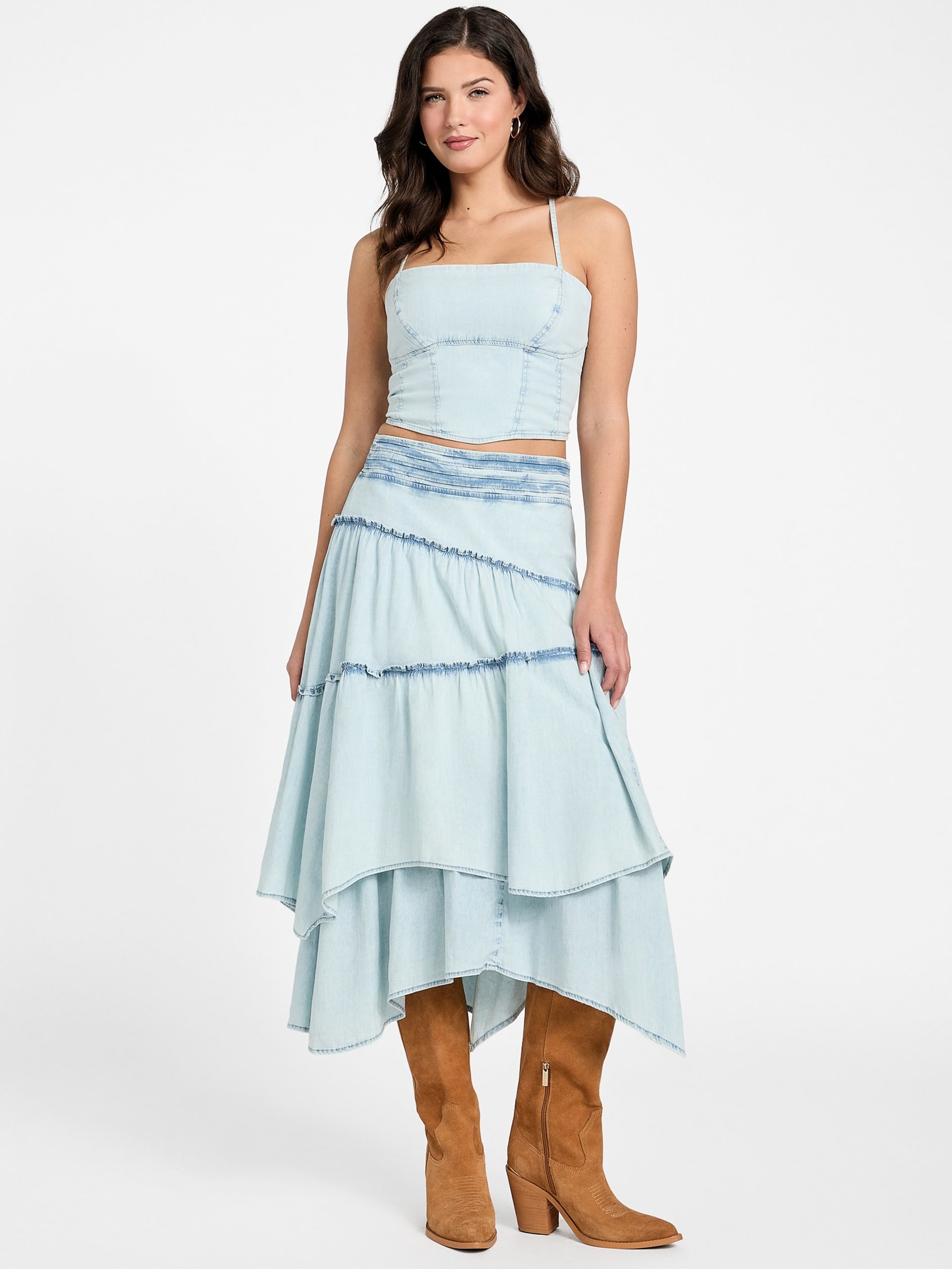 Saia longa jeans Eco Tanya