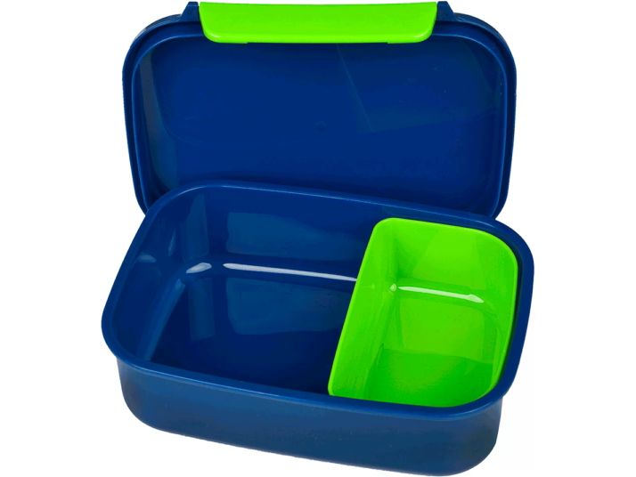 Scooli Lunchbox Fussball Dunkelblau/Grün Brotzeitdose