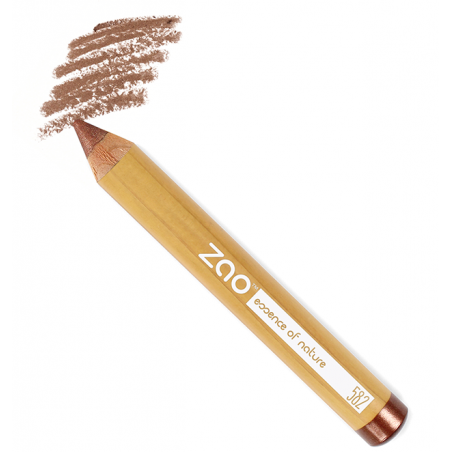 Zao Crayon yeux jumbo Brun irisé 582
