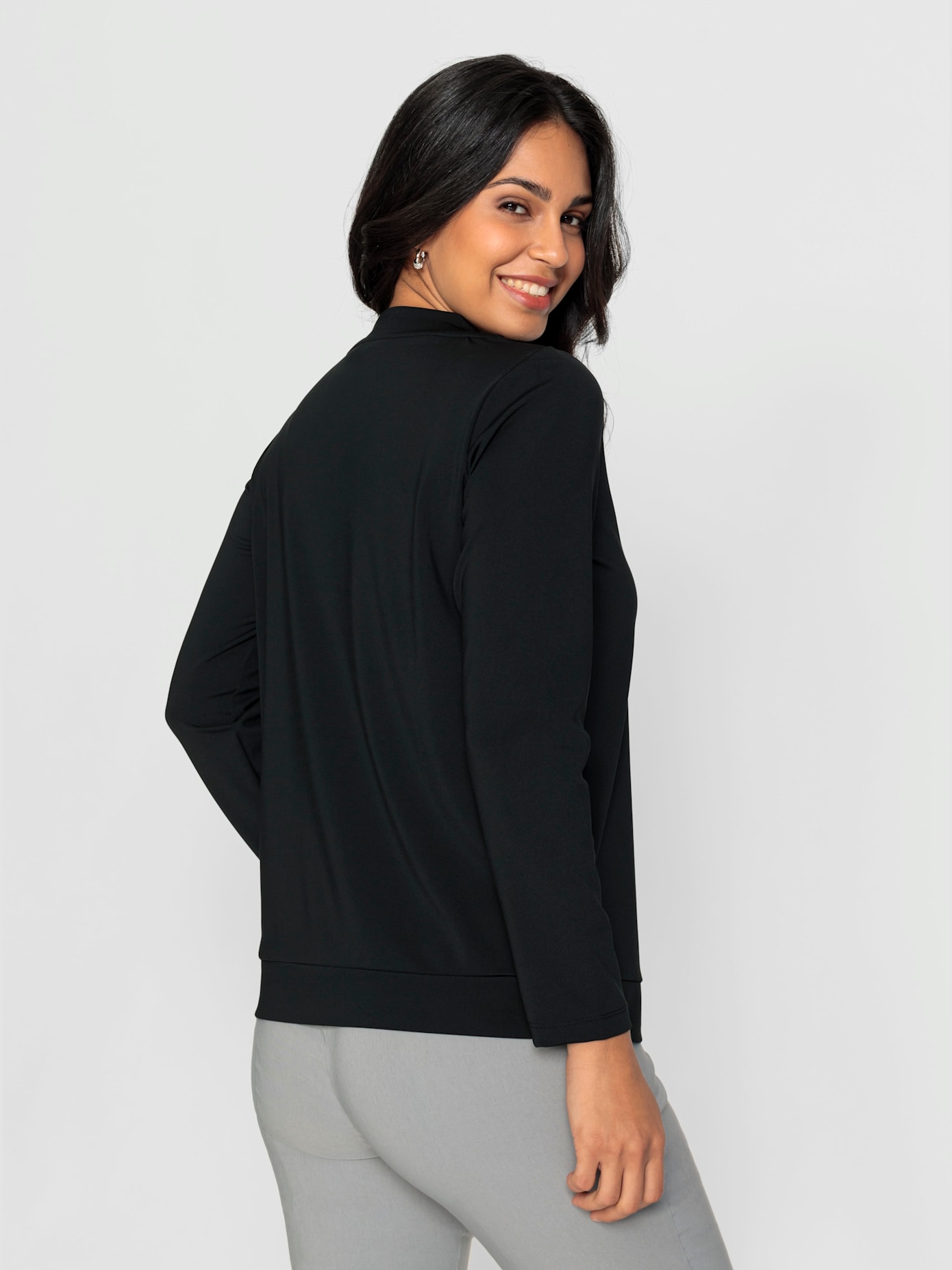 Sweat-shirt ruban à l'encolure