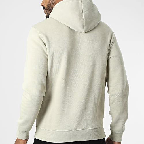 Sweat Capuche 218282 Vert Kaki Clair