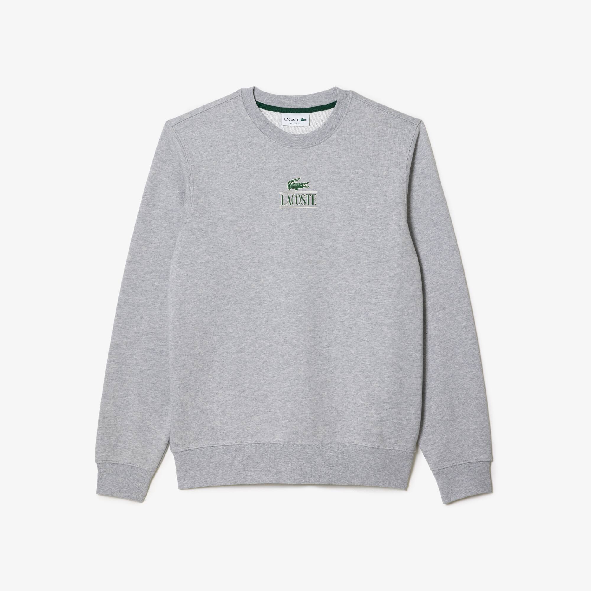 Jogger-Sweatshirt mit Signatur-Aufdruck Sweatshirts - Grau - Lacoste - Unisex