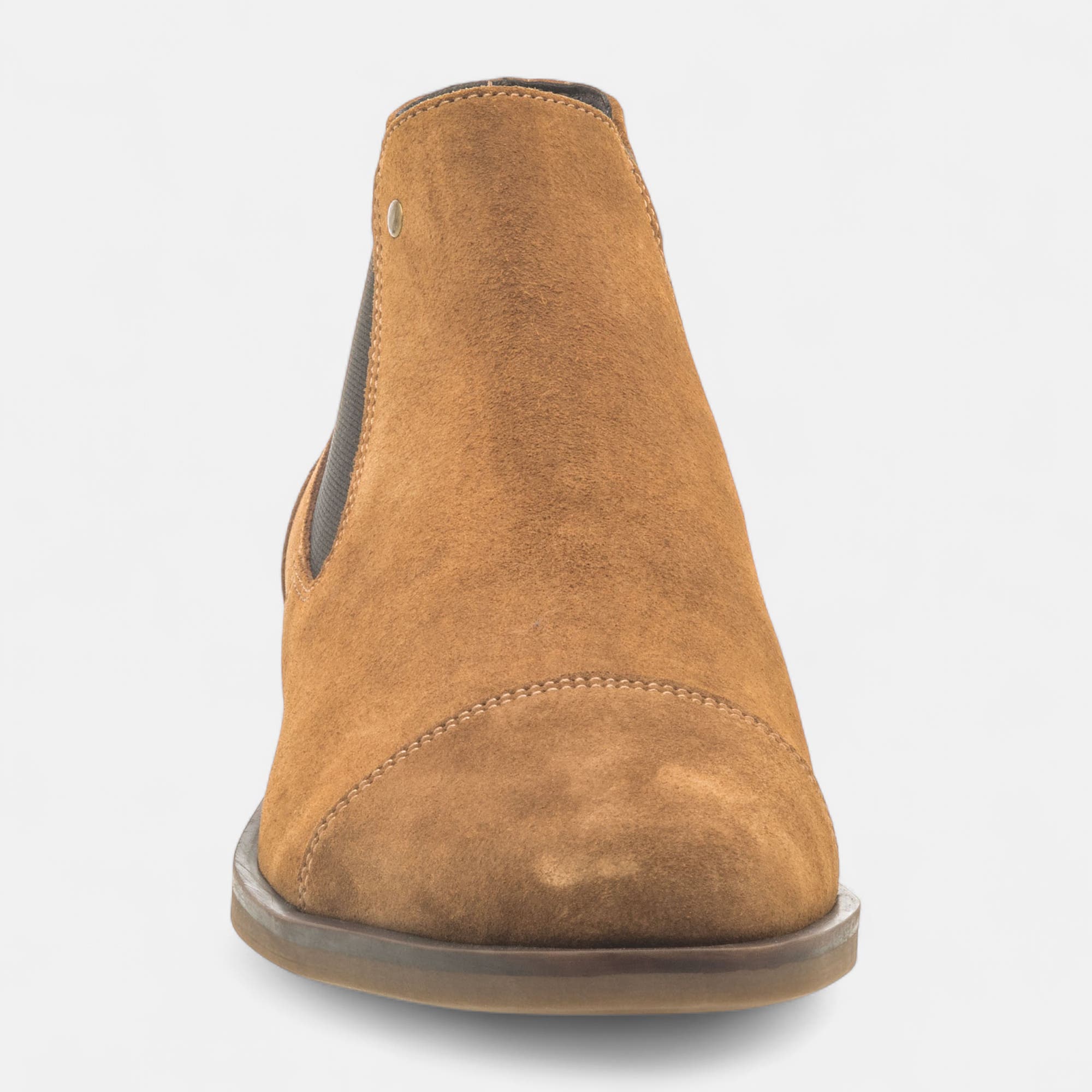 Boots chelsea Homme en cuir cognac