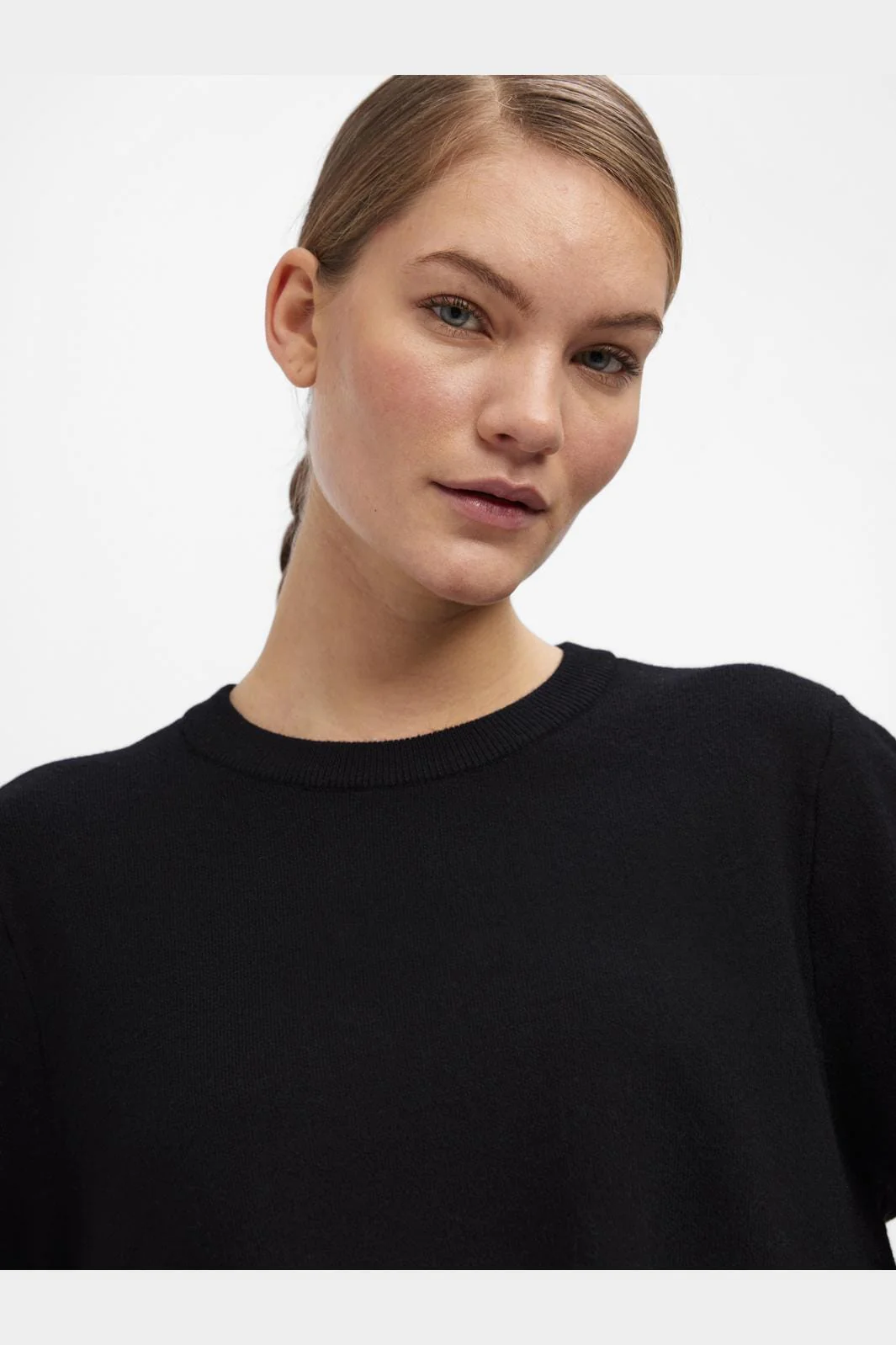 Object Objreynard Square Sleeve O-Neck 4497029 black