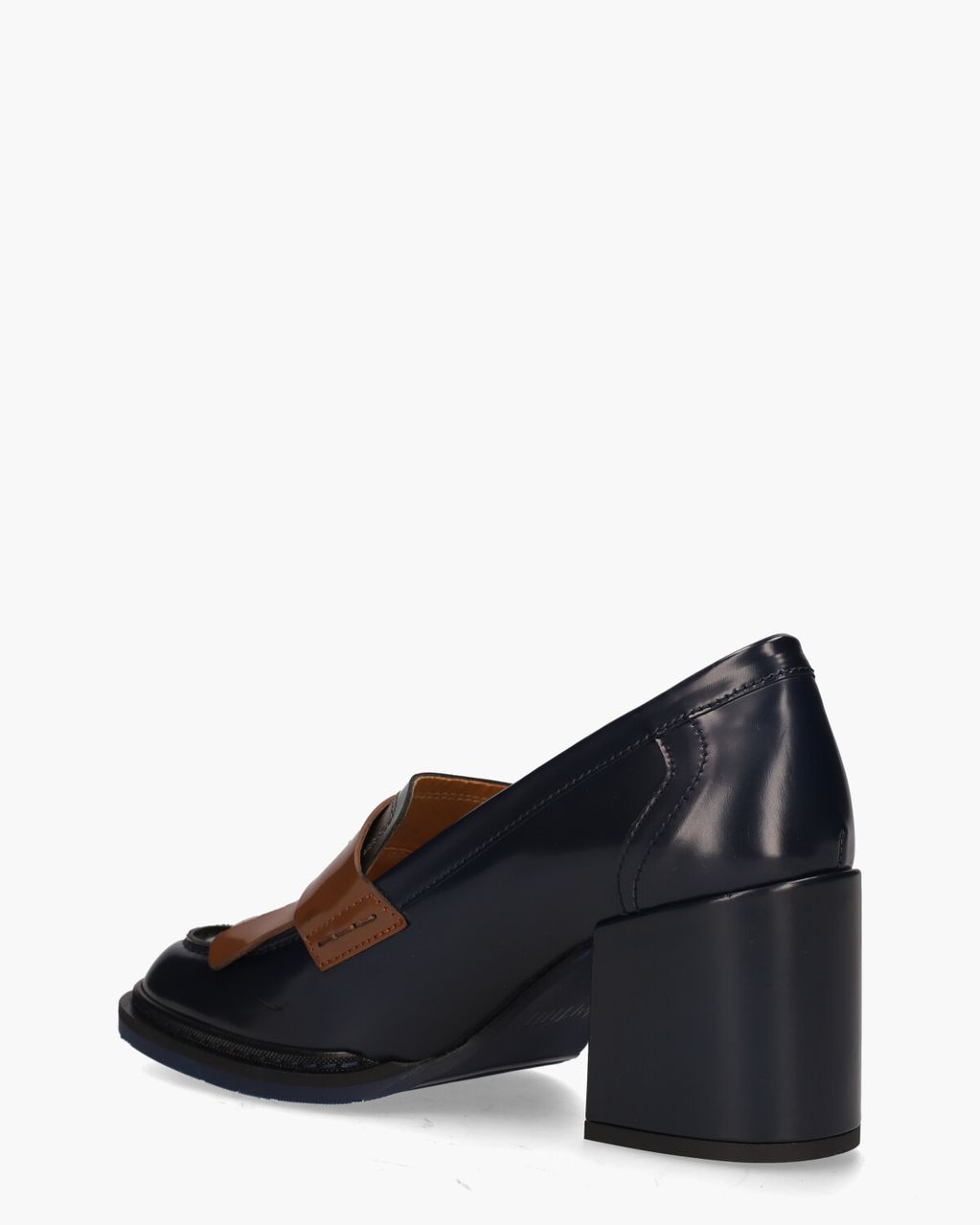 Pertini 32321 Donkerblauw/Cognac Damesloafers