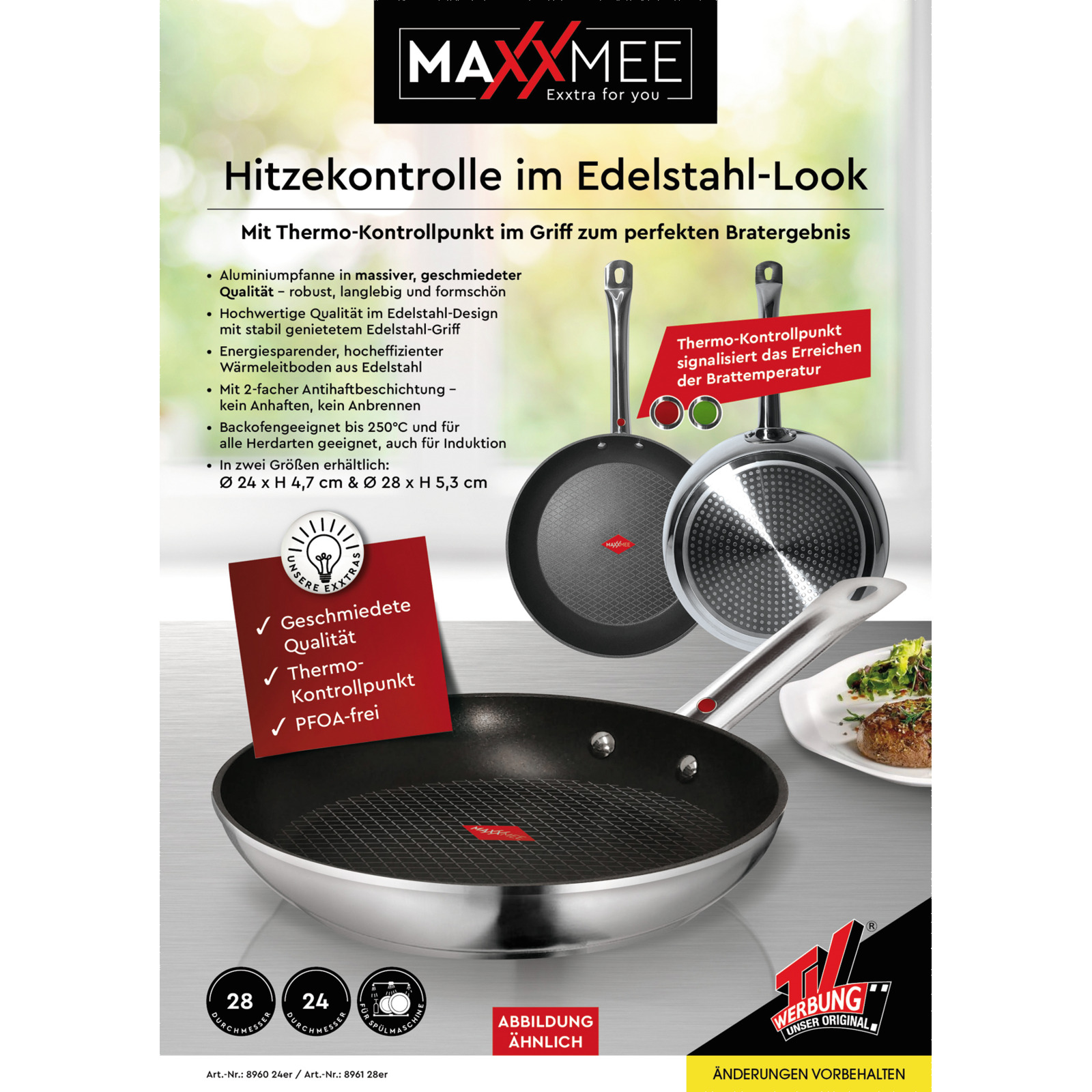 MAXXMEE Aluminium-Pfanne geschmiedet Ø24