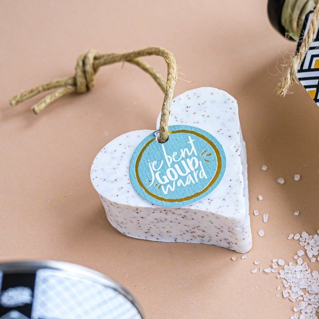 100% Leuk | Cadeaupakket | Voetenbad, zeep en plantje