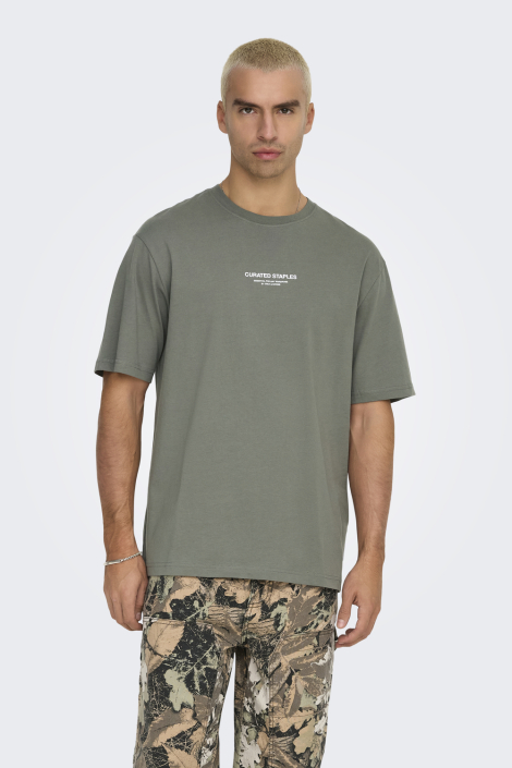 Only & Sons groene heren t-shirt