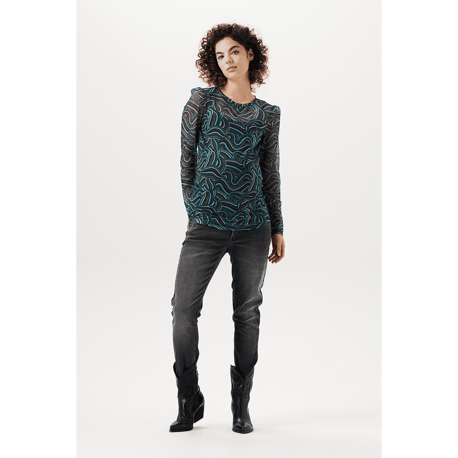 SUPERMOM Langarmshirt Devine Deep Teal