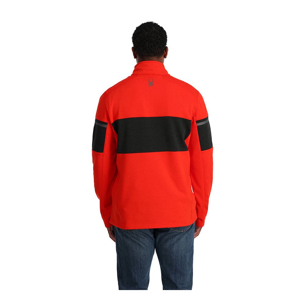 Spyder SPEED FLEECE 1/2 ZIP - Polaire Homme volcano