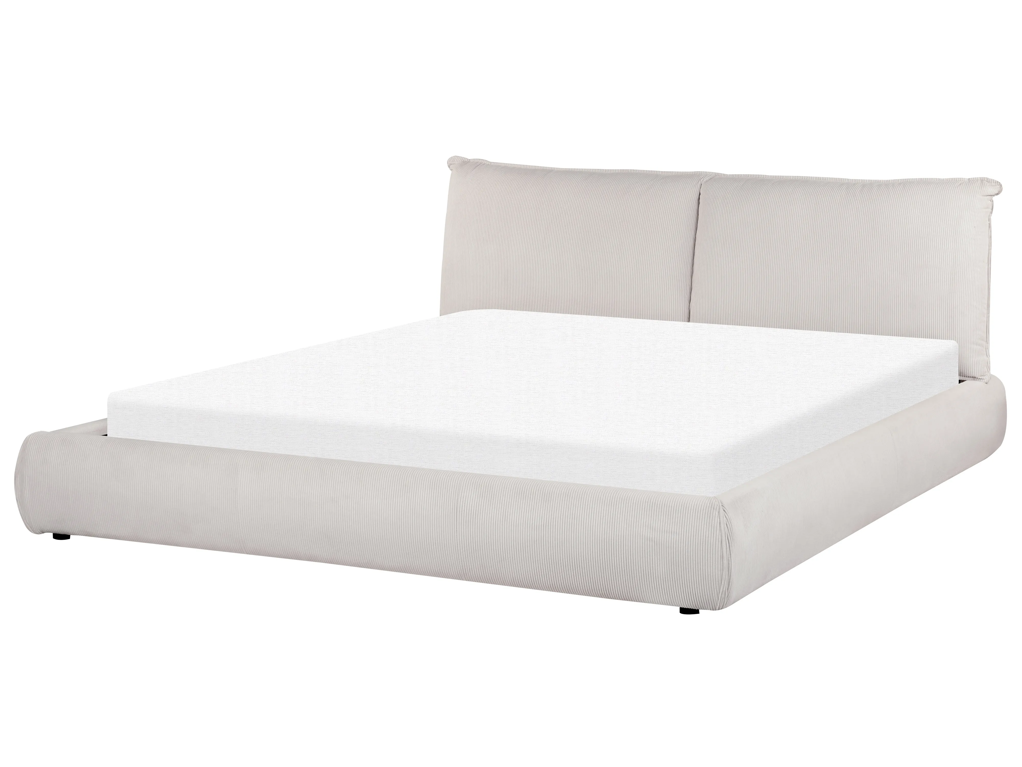 Waterbed Corduroy VINAY 180 x 200 cm Lichtbeige