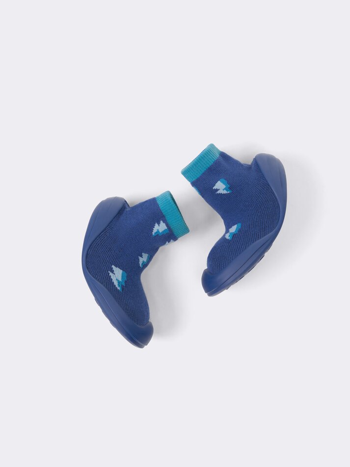 Pantufa Meia Raio - Azul Royal