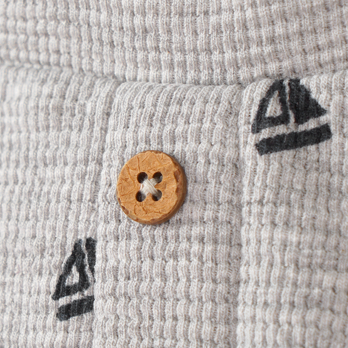 Topomini Baby Leggings aus Waffel-Piqué hellgrau