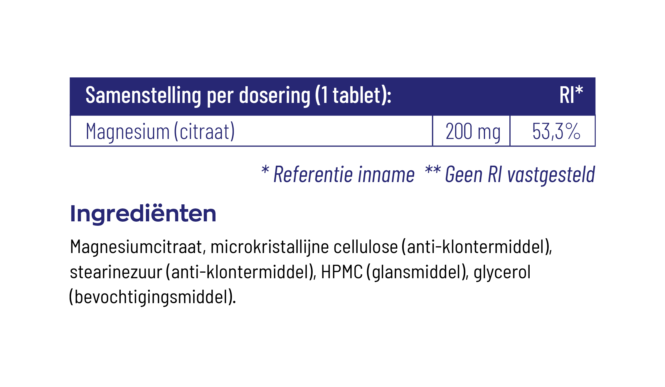 Magnesium 200 Citraat