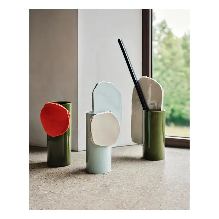 Vitra Vase découpage disque - Ronan & Erwan Bouroullec | Vert foncé