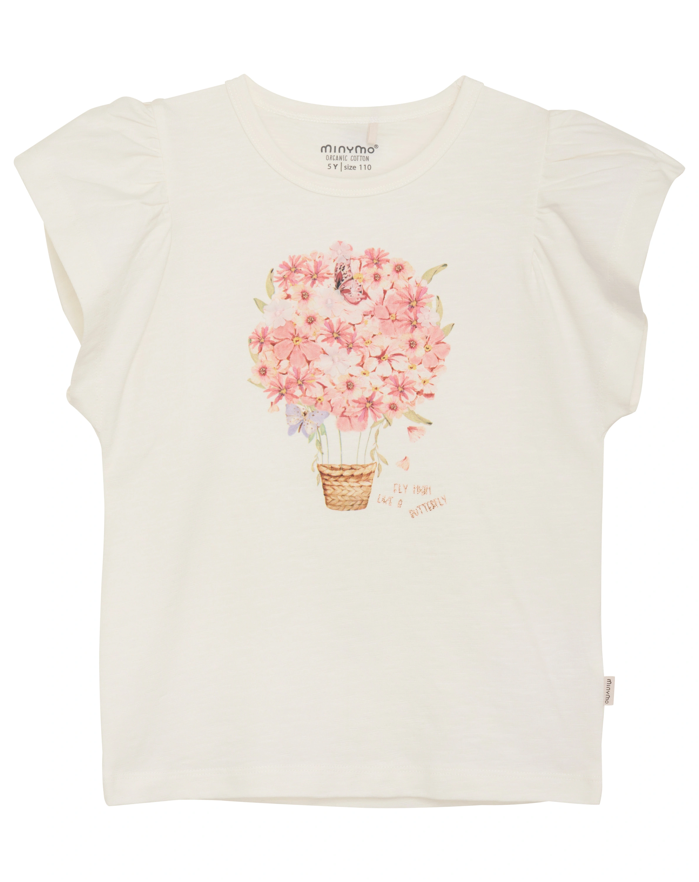 T-shirt FLOWER BALLOON in beige