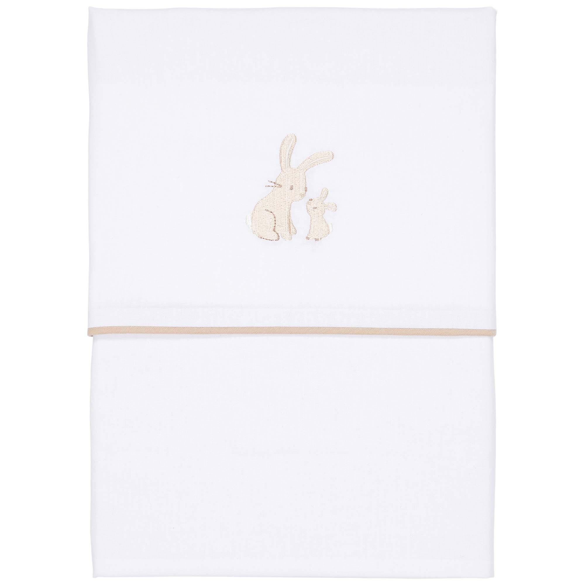 Little Dutch ledikantlaken Baby Bunny wit kopen? - shop online - Prénatal