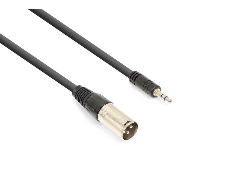 Vonyx CX318-05 XLR 3 Pole, male - 3.5 mm Klinke 0.5 m Audiokabel XLRm - 3.5 male, sym., 0.5m