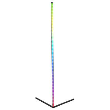 Grundig staande LED - hoek vloerlamp RGBW 15W  140x30 x30CM