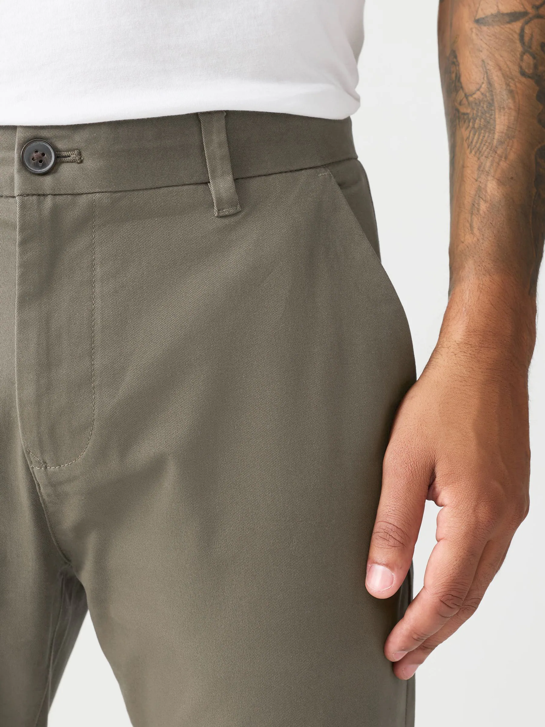 Lichtbruin - Strakke Pasvorm - Stretchy chino