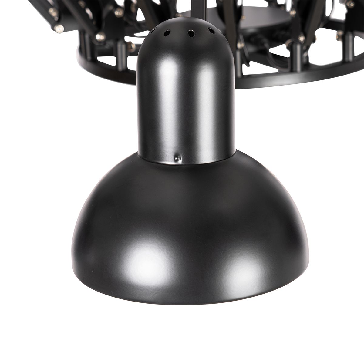 Smart hanglamp zwart 16-lichts verstelbaar incl. 16 Wifi A60 - Hobby Spinne