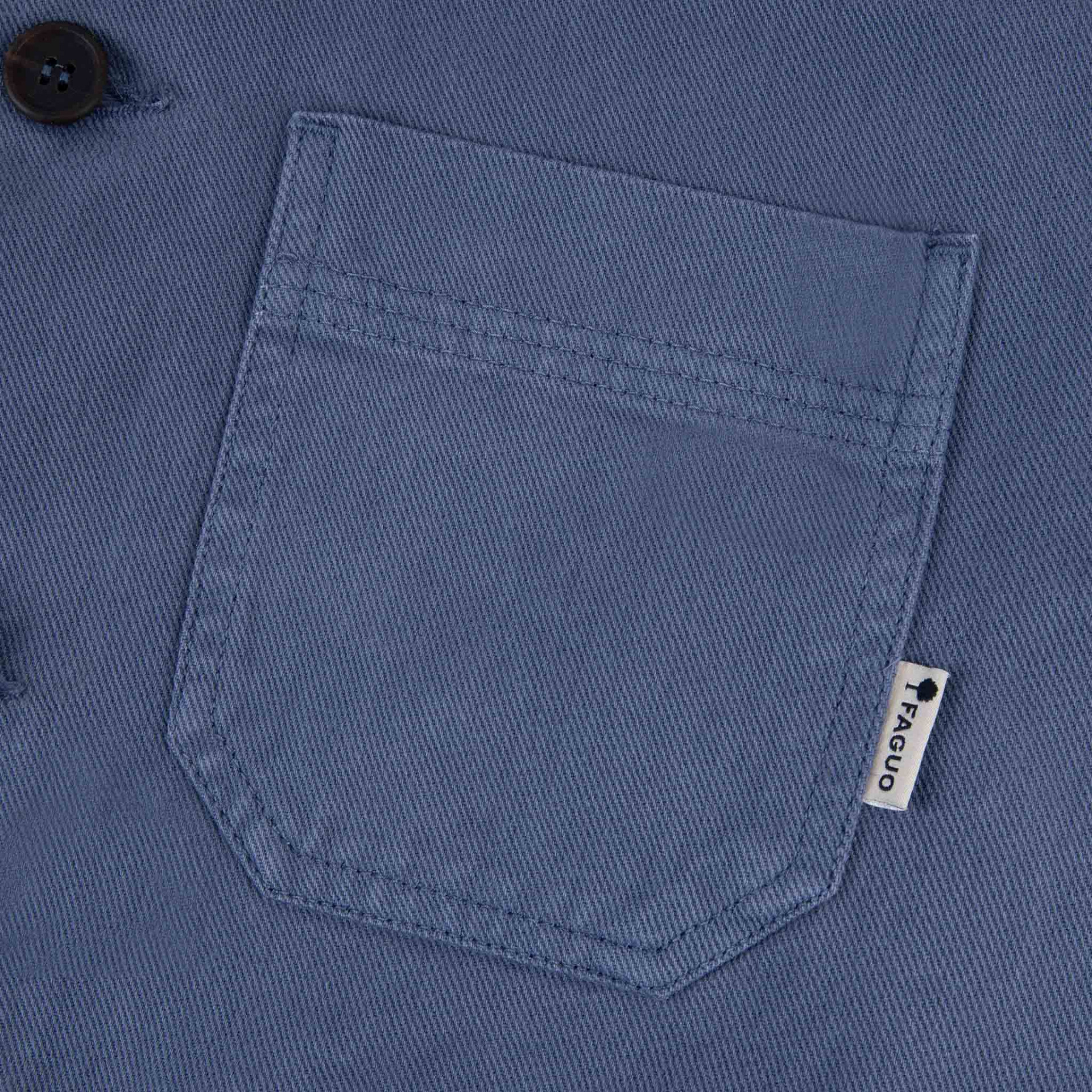 Veste bleue coton - modèle lorge