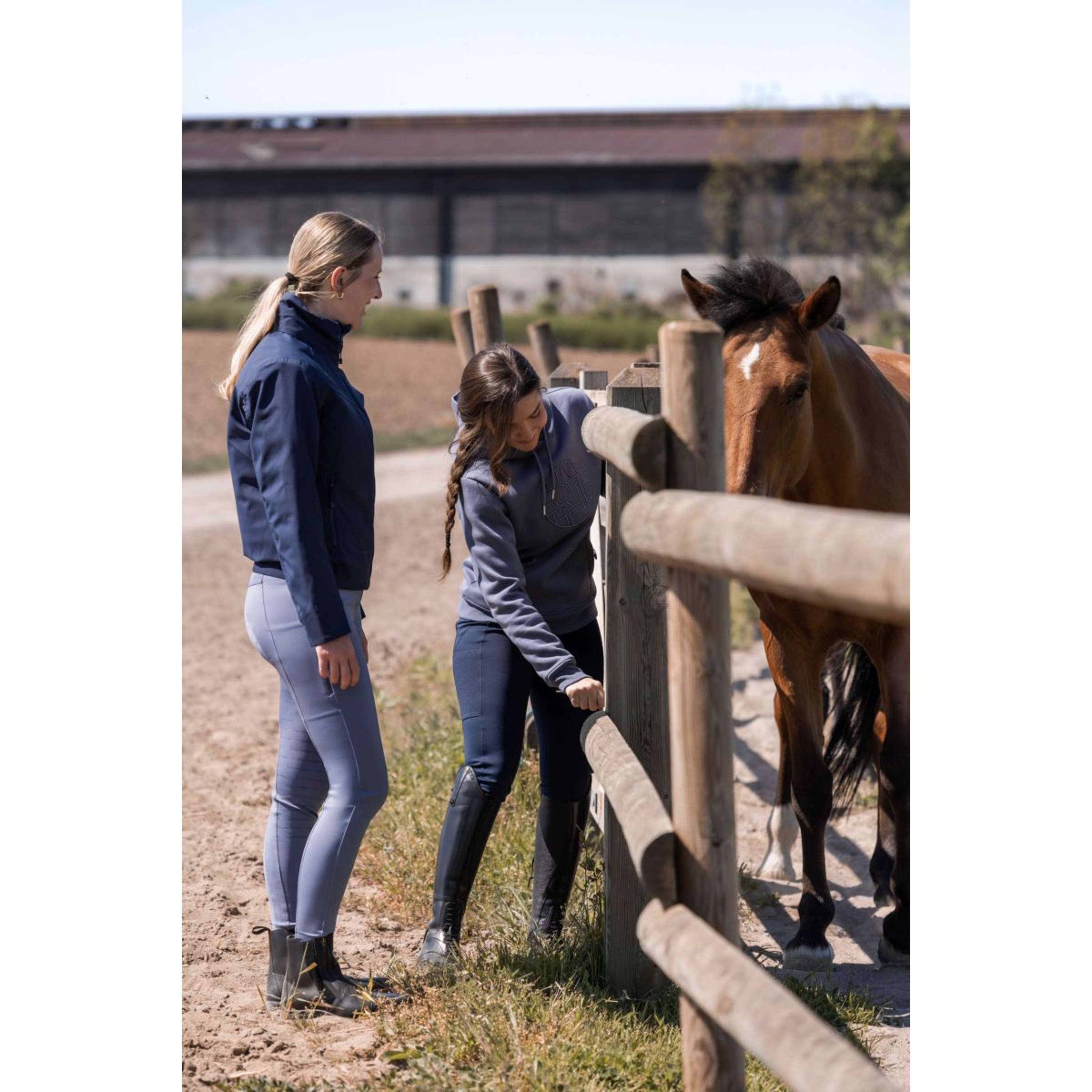 EQUITHÈME Rijbroek Capucine Full Grip Grijs