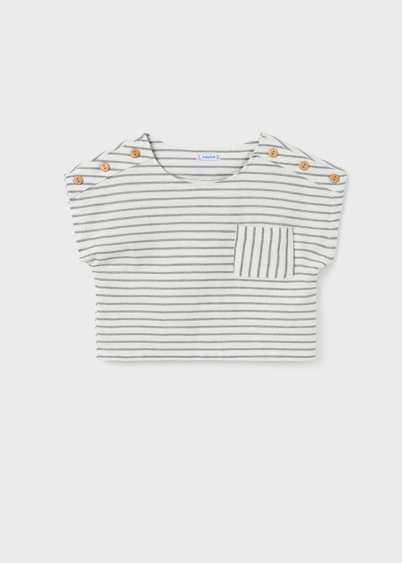 Camiseta feminina de algodão com estampa e mangas curtas