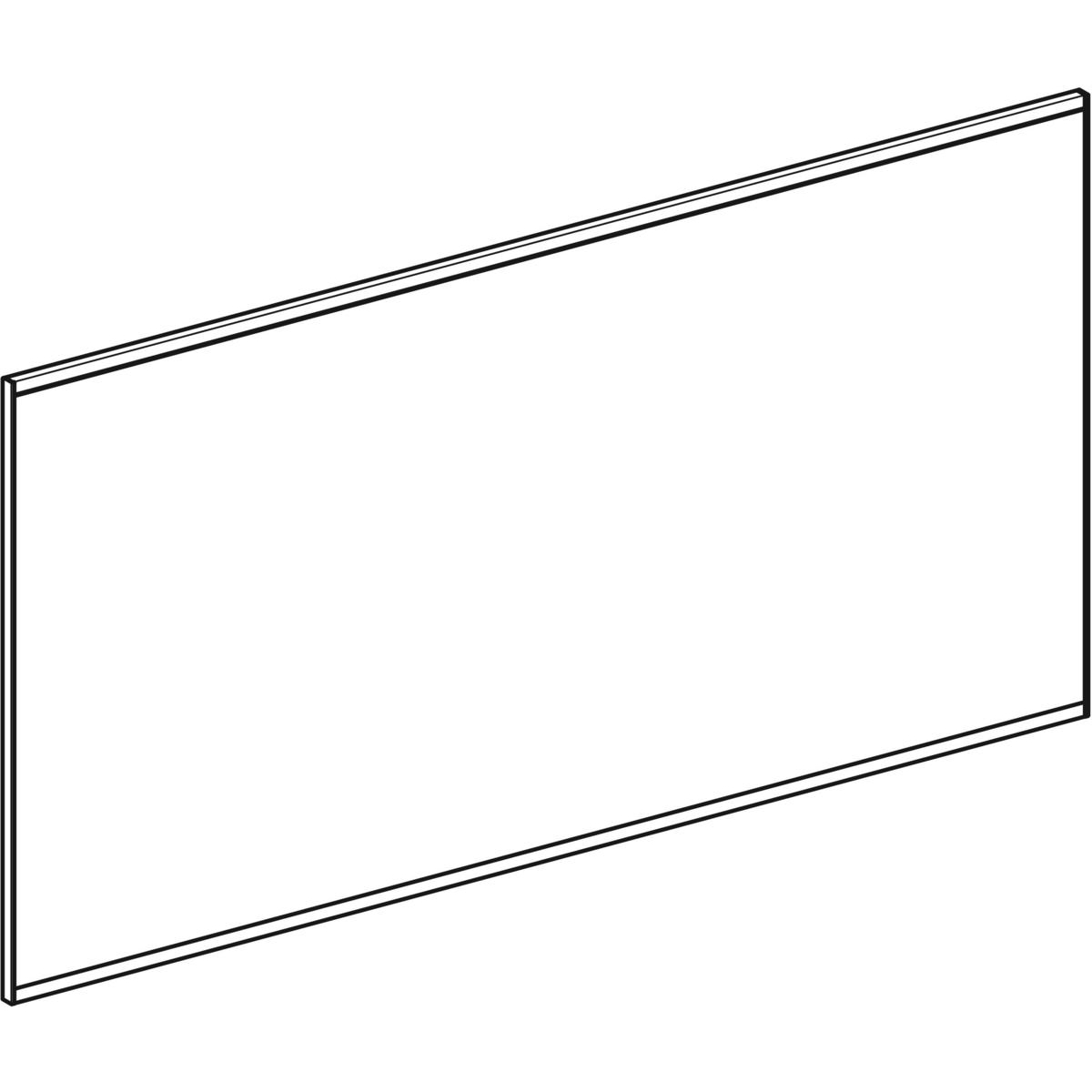 Geberit Option spiegel met verlichting en verwarming 135x70cm zwart