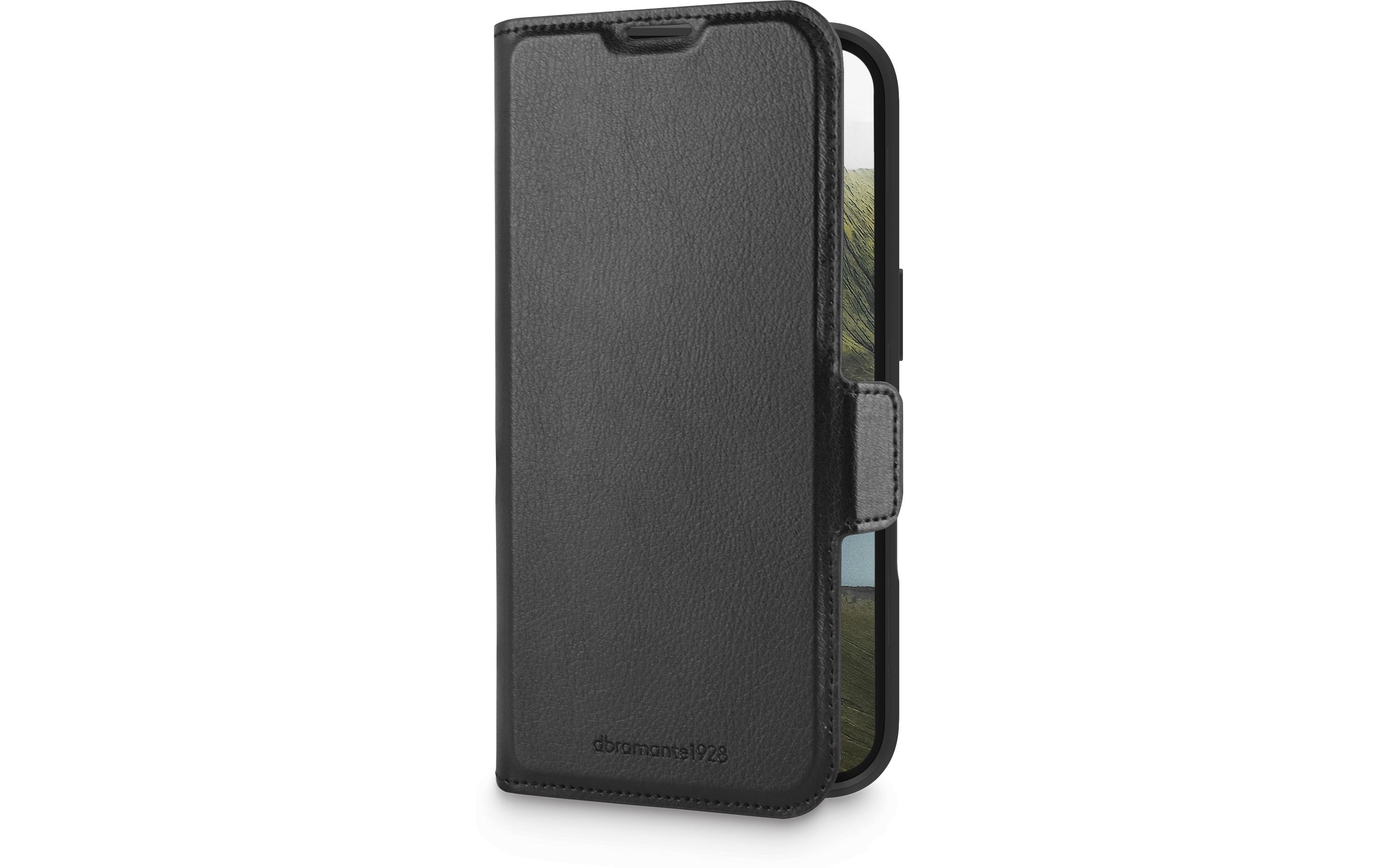 Book Cover Oslo Pro iPhone 16 SchwarzSchutzhülle für das Apple iPhone 16