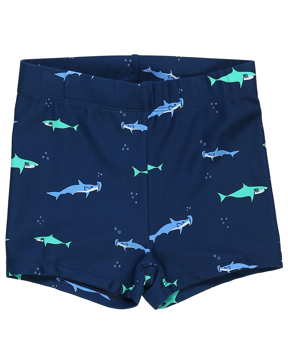 Schwimmshirt HAI mit Hose gestreift in hellblau/weiß