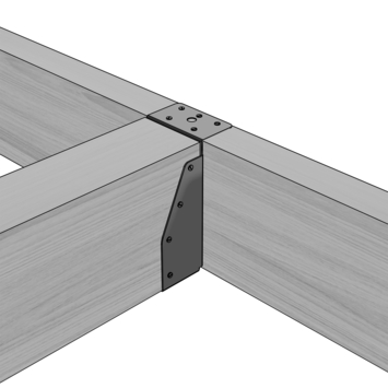 Balkdrager met Lange Lip Verzinkt 63x160 mm