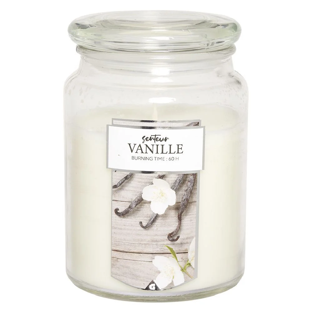 Bougie parfumée bonbonnière en verre