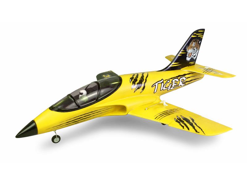 Amewi Impeller Jet Tiger S 55 mm EDF, Gelb PNP Kompakter AMX Flight Tiger S Jet