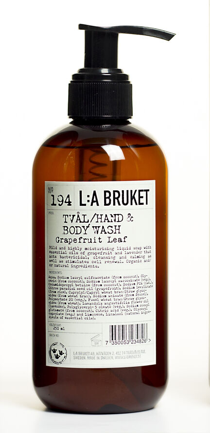 L:a Bruket Hand-Body Grapefruit Leaf 240 ml