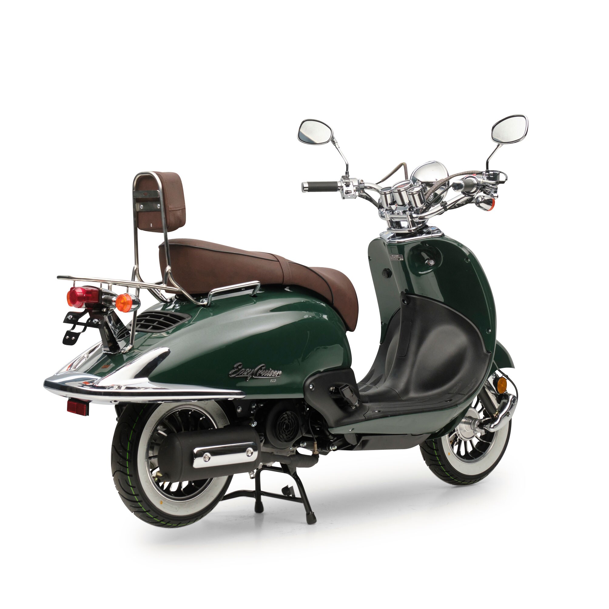 Motorroller Retro EasyCruiser Eco Dunkelgrün125ccm 85 kmh Kraftrad Scooter