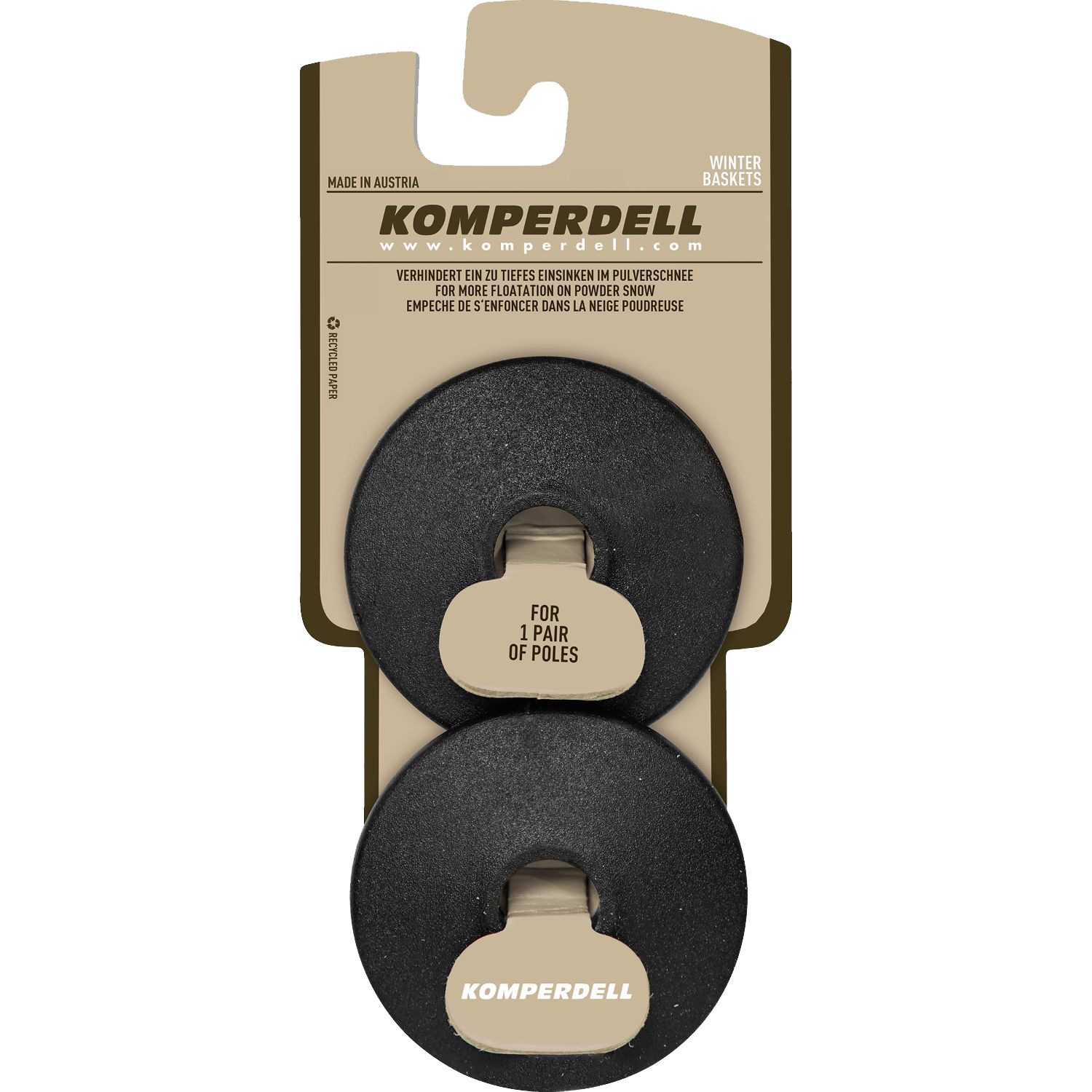 Komperdell Rennteller schwarz