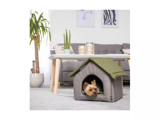Niche avec coussin amovible et réversible pour animaux 