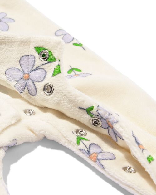 combinaison miffy en velours côtelé pour nouveau-né blanc cassé