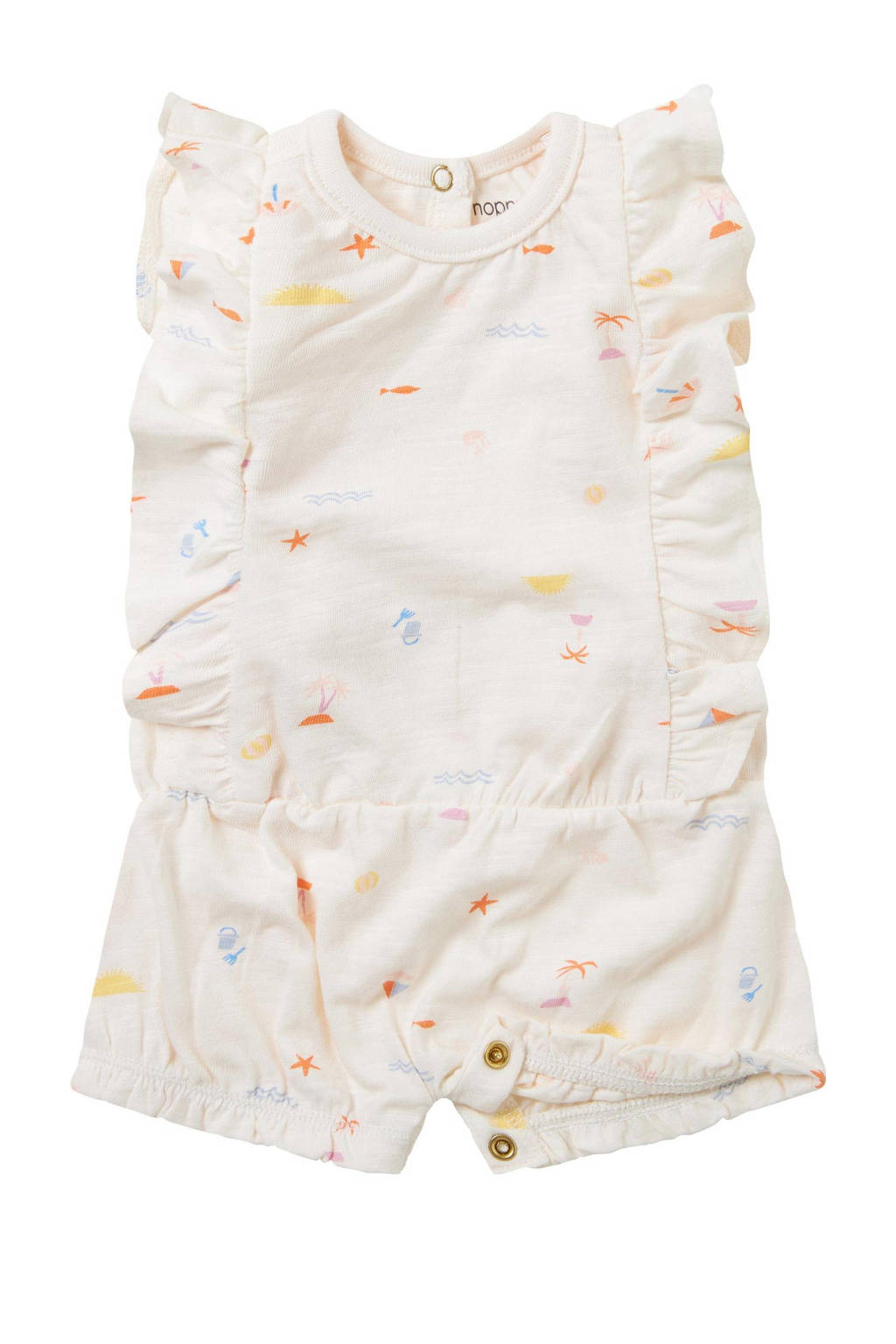 Noppies babyplaysuit Nairobi wit