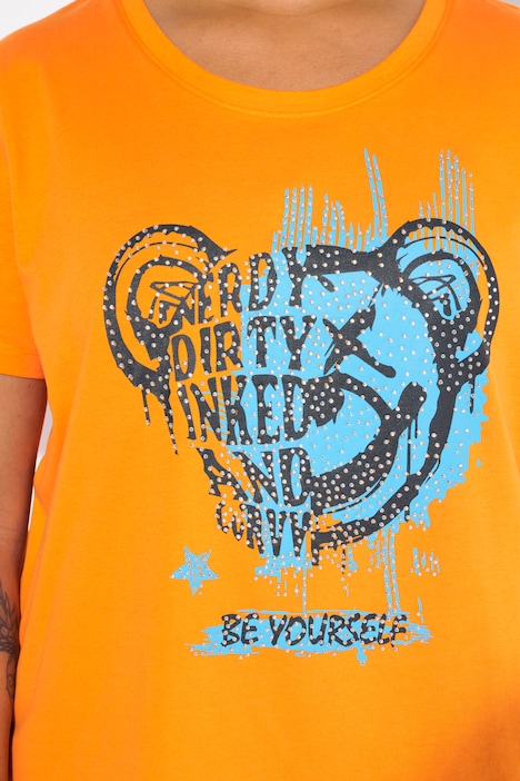 T-Shirt, Boxy Fit, Teddy-Motiv