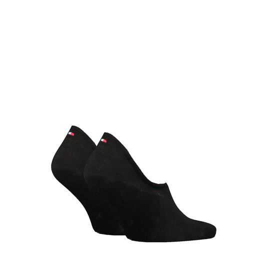 Tommy Hilfiger Footie 2-pak Ankelstrømpe, Sort, 39-42