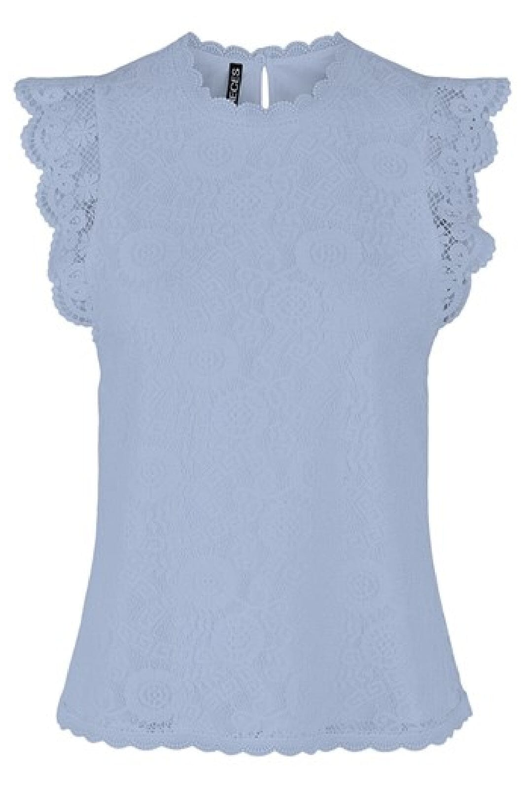 Pieces Pcolline Sl Lace Top 3861682 kentucky blue