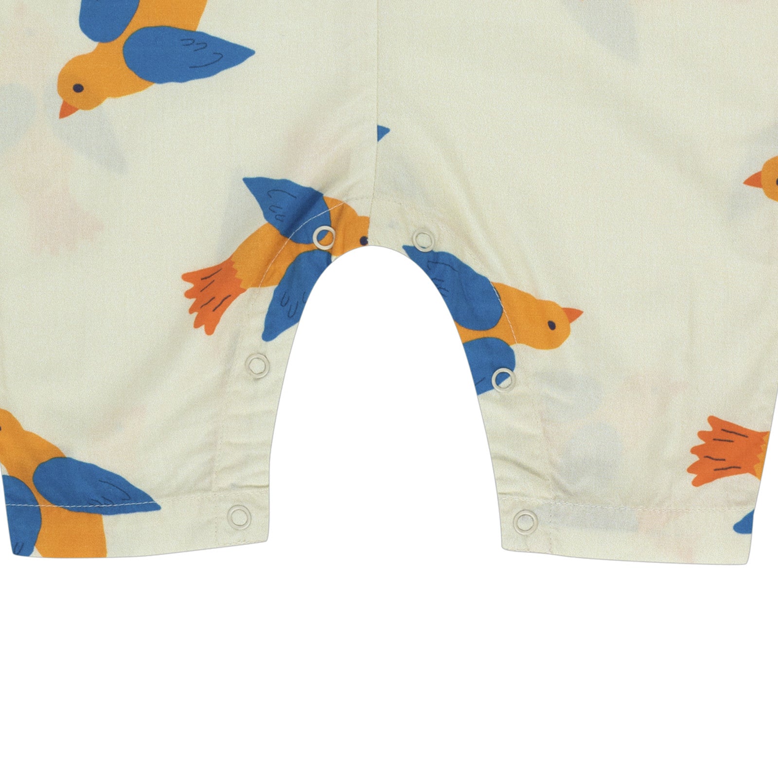 Baby Latzhose Birds Light Cream