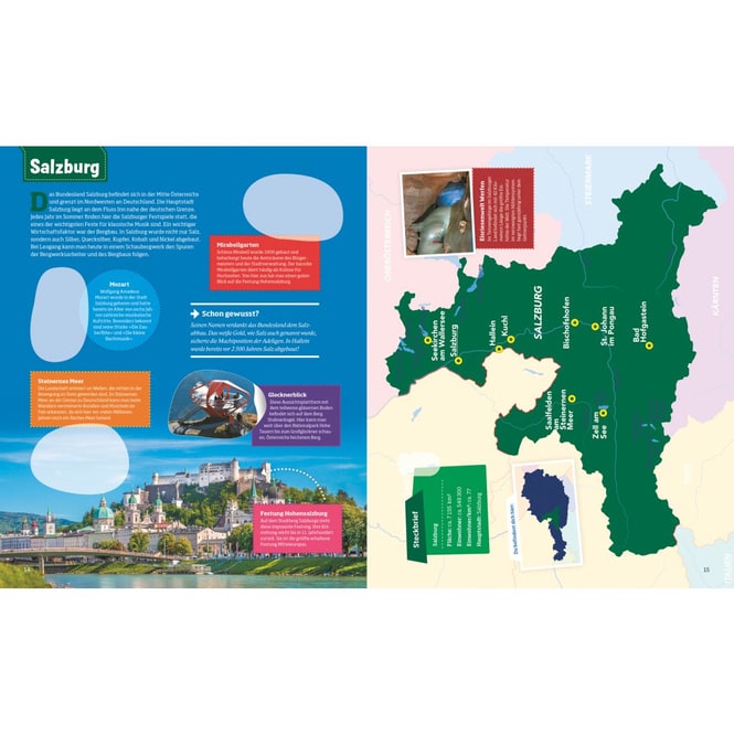 WAS IST WAS - Bundesländer - Österreich - Stickeratlas