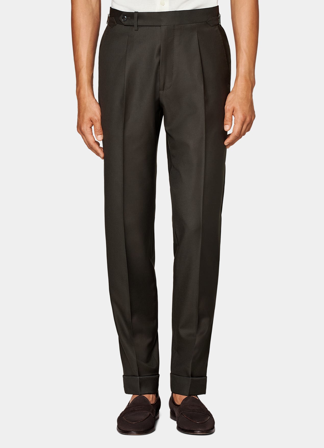 Costume Havana coupe Tailored marron foncé